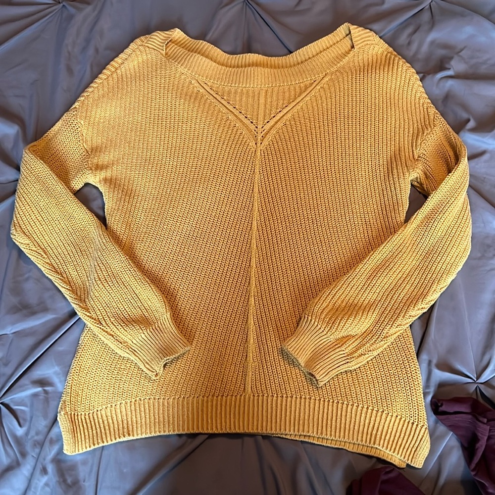Mustard yellow sweater size small